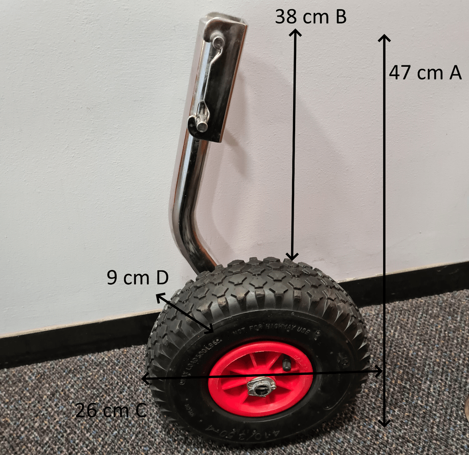 EasyFold Boat Launching Wheels – Stainless Steel - 4Boats