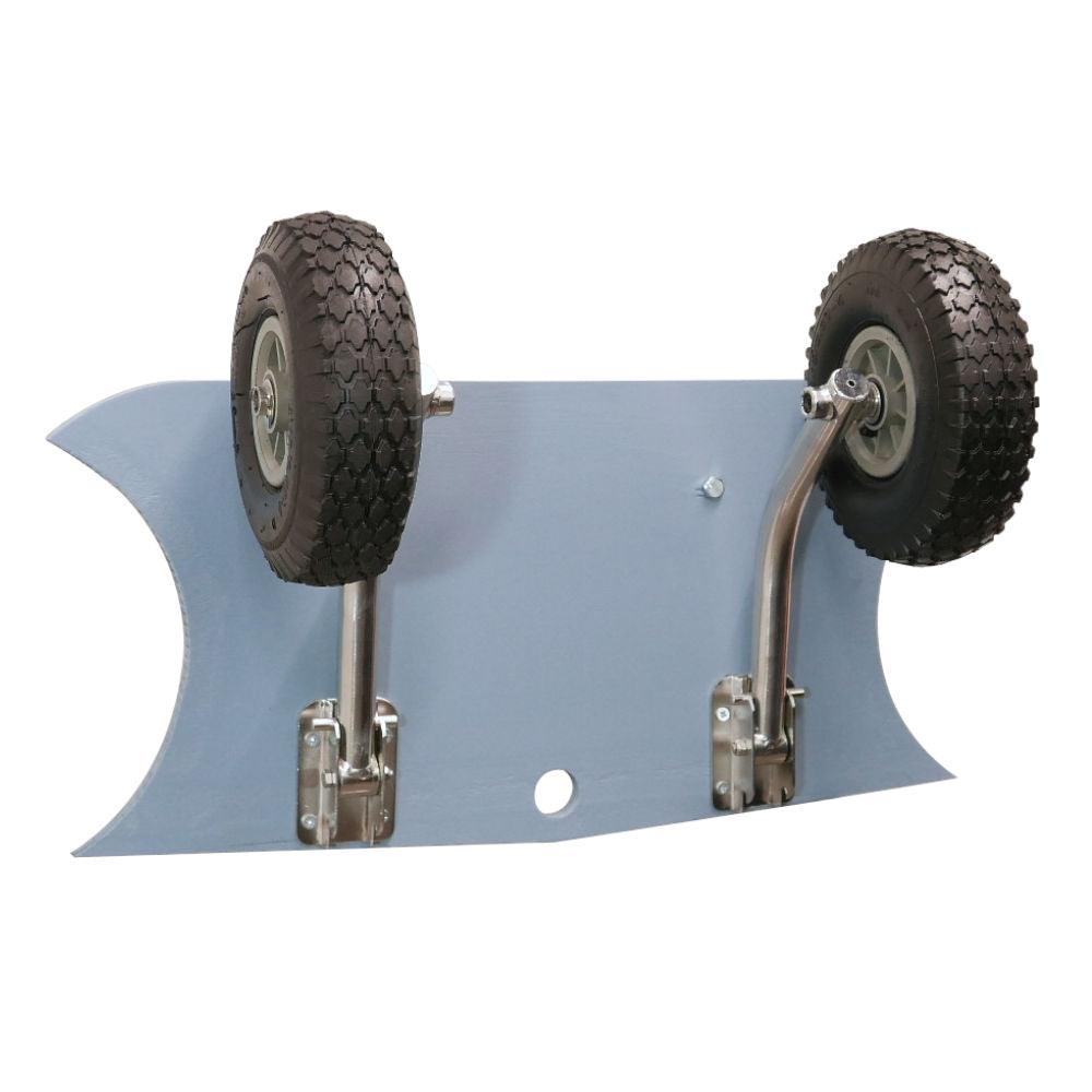 EasyFold Boat Launching Wheels – Stainless Steel, Grey - 4Boats