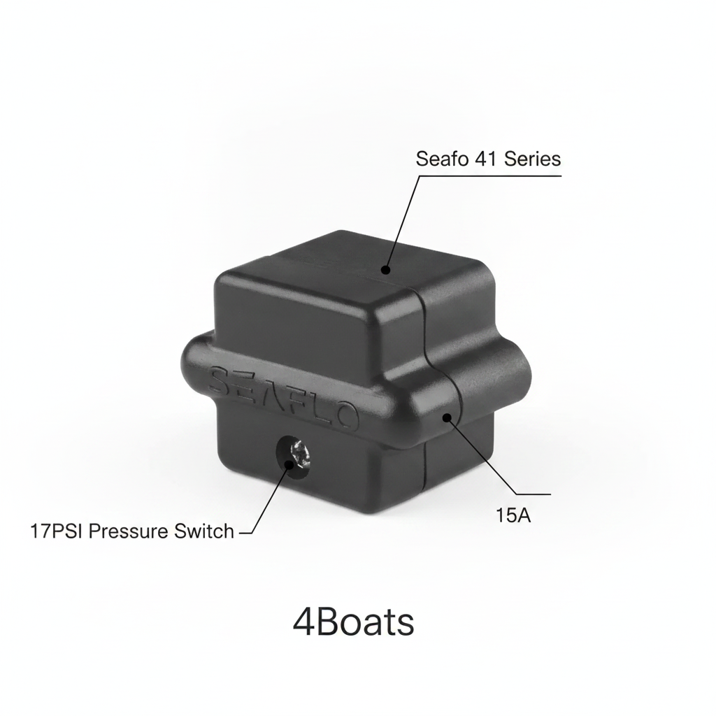 Seaflo 41 Series 17PSI Pressure Switch 15A | 4Boats - Technical specification image 2