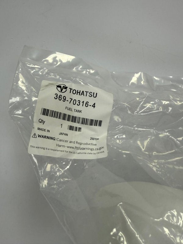 Genuine Tohatsu M4C M5B 2-Stroke Outboard Integrated Fuel Tank 369-70316-4