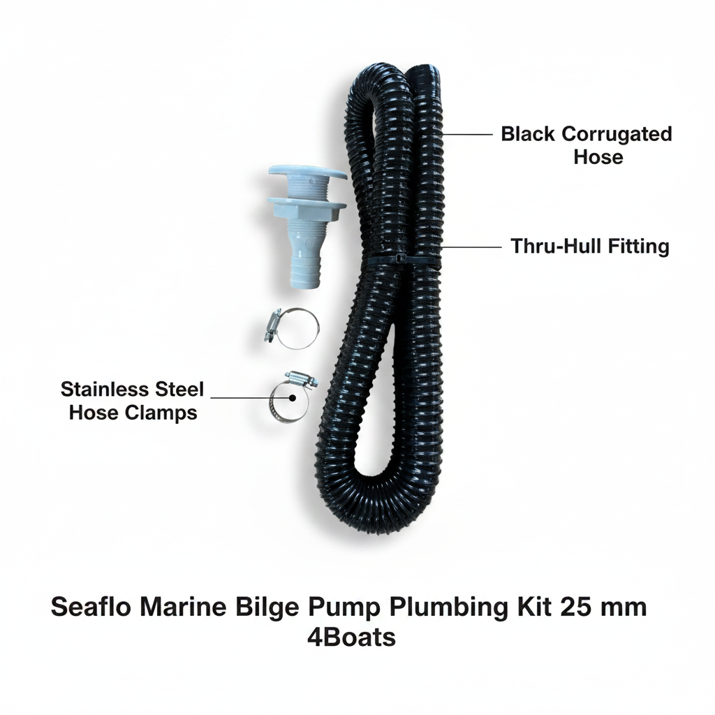 Seaflo Marine Bilge Pump Plumbing Kit 25 mm | 4Boats - Technical specification image 2