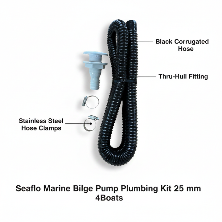 Seaflo Marine Bilge Pump Plumbing Kit 25 mm | 4Boats - Technical specification image 2