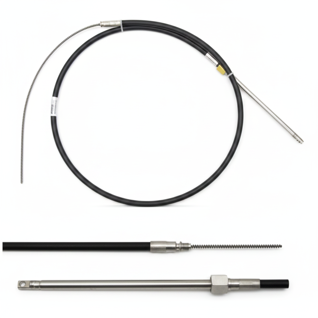 MT58 4.27 m (14 ft) light‑duty steering cable up to 55 hp | 4Boats - Alternative angle image 2