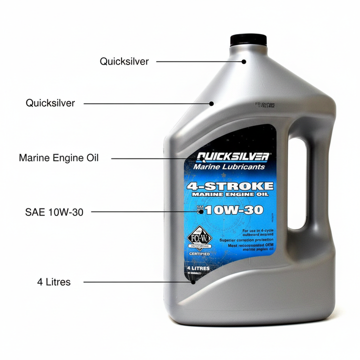 Quicksilver SAE SAE SAE 10W | 30 4‑Stroke Outboard Engine Oil | 4Boats - Technical specification image 2