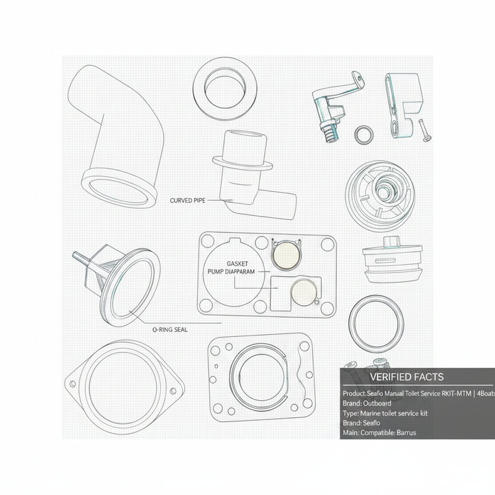 Seaflo Manual Toilet Service Kit RKIT-MTM | 4Boats - Technical specification image 3