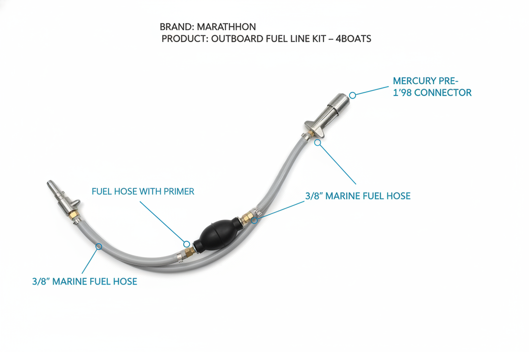 Outboard Fuel Line Hose Kit – Mercury Pre‑’98 | 4Boats - UK Stock image 1