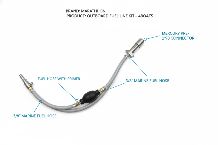 Outboard Fuel Line Hose Kit – Mercury Pre‑’98 | 4Boats - UK Stock image 1