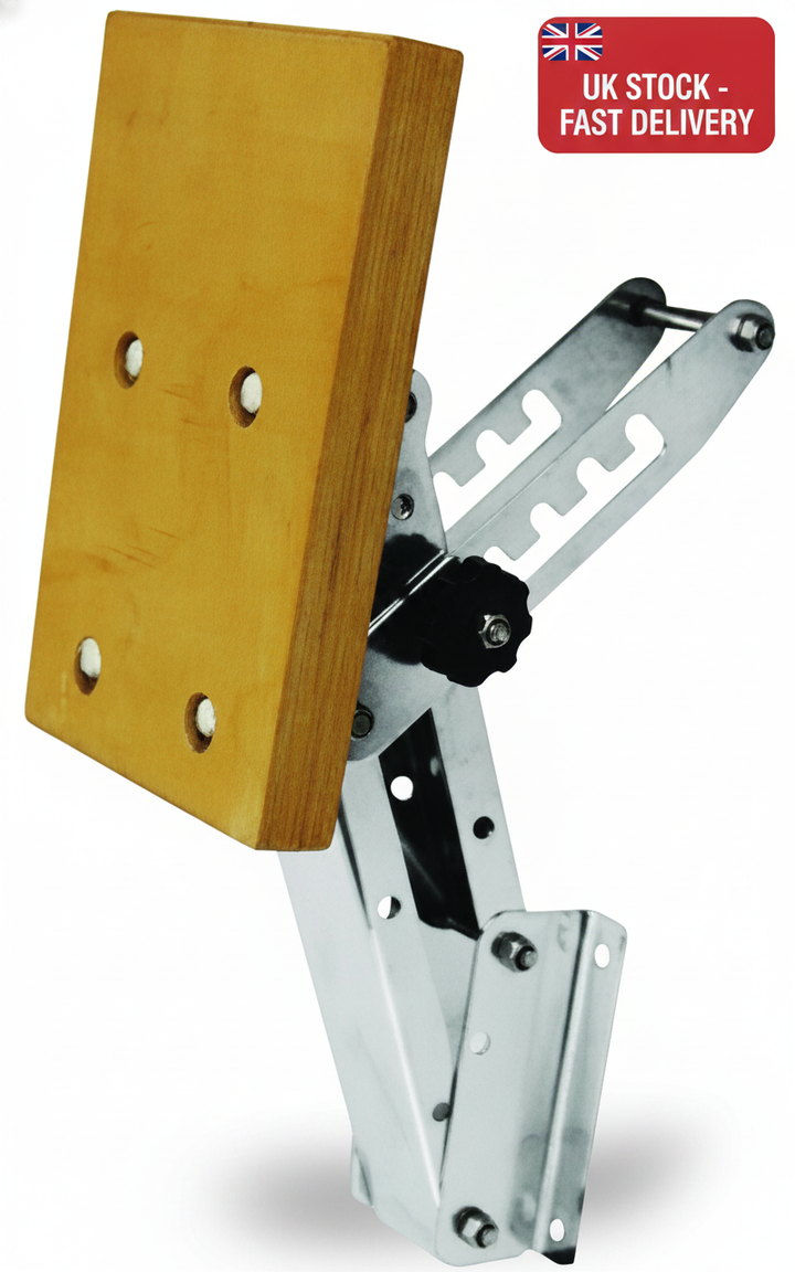 Outboard Engine Waveline Outboard Bracket S/S 25HP (60kg) | 4Boats - UK Stock image 1