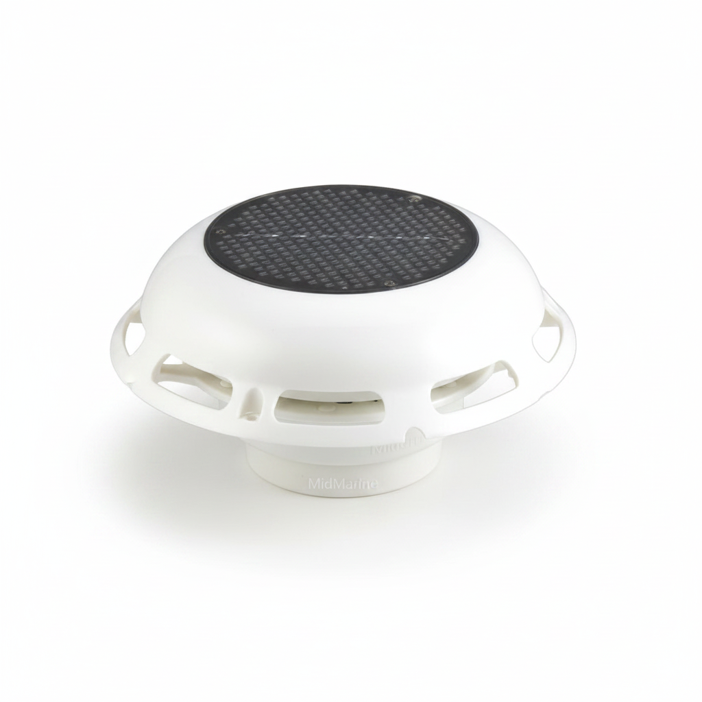 Solar Powered Boat Ventilator White with Battery & Switch Marine Vent MD1142 - Technical specification image 4