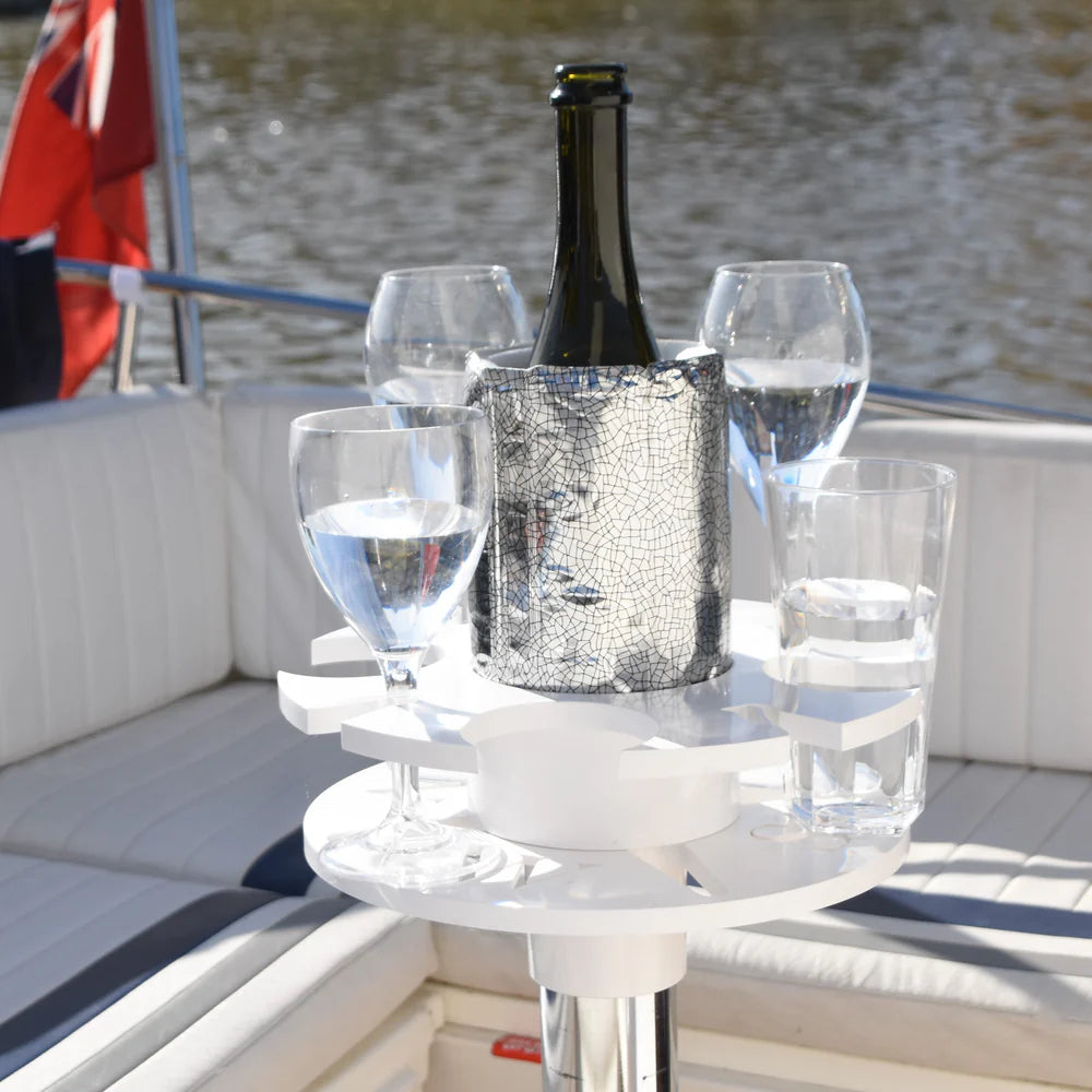The Boat Bar Bundle - Holds up to 8 drinks and a bottle, fits to your table leg