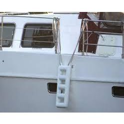 Fender Ladder 4 Step White / Navy Blue - 4Boats