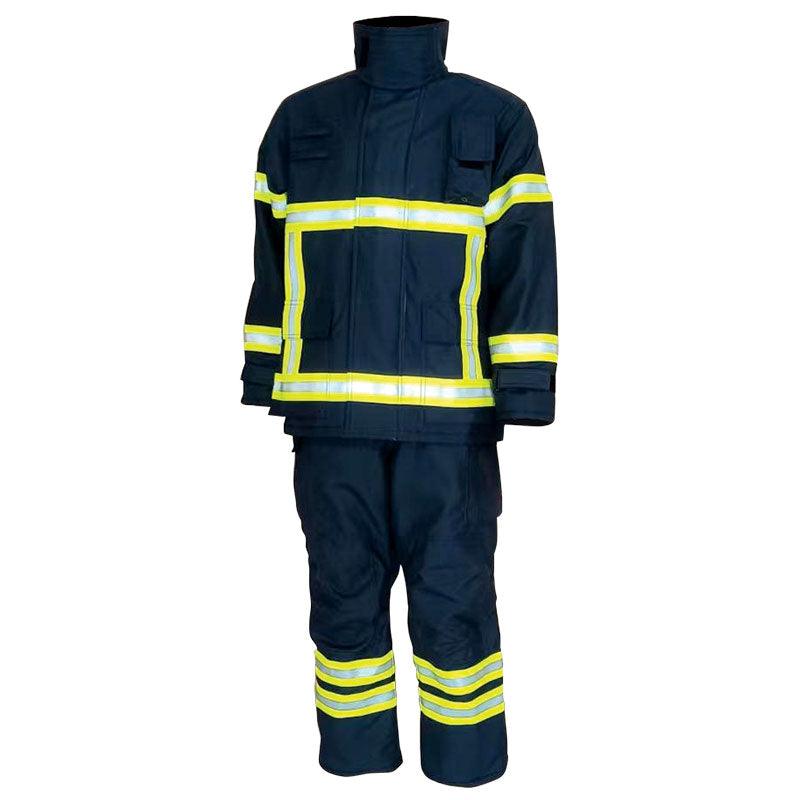 Lalizas EN469:2020 fire safety wear set featuring a jacket and pants with reflective stripes