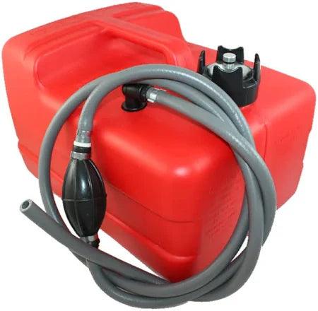 MidlandMarine Red Fuel Tank with Flexible Hose for Easy Fuel Transfer and Storage