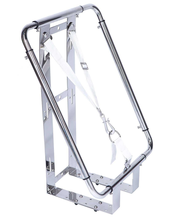 Fully Adjustable Heavy Duty Liferaft Cradle - Vertical Mount - Stainless Steel - Elite - 4Boats