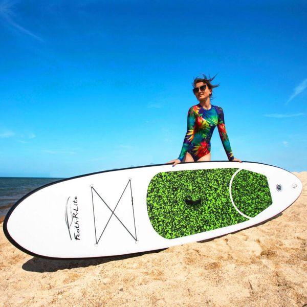 Funwater 10ft All Round Inflatable Paddleboard / SUP kit - Green - 4Boats