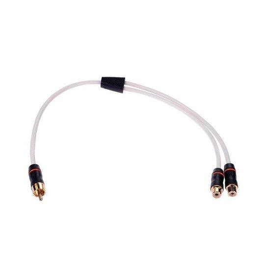 Fusion MS-RCAYF RCA Splitter Cable Male to Dual Female - 0.3m (0.9') - 4Boats