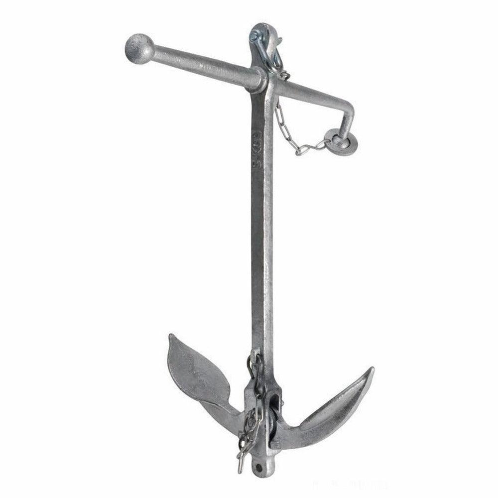Galvanized Fishermans anchor - 4Boats