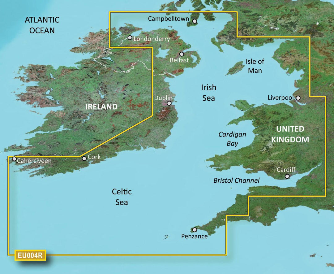 Garmin BlueChart G3 Vision Regular Area - VEU004R Irish Sea - 4Boats