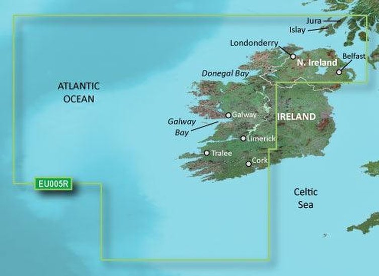 Garmin BlueChart G3 Vision Regular Area - VEU005R Ireland West Coast - 4Boats