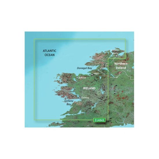 Garmin BlueChart G3 Vision Small Area - VEU484S - Ireland North - West - 4Boats