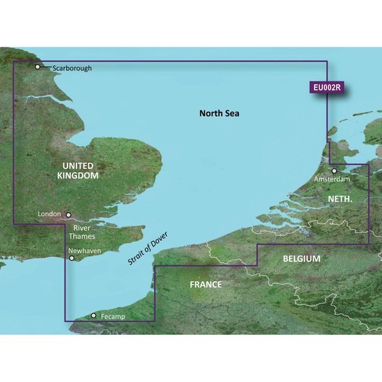 Garmin BlueChart G3 Vision - VEU002R: S/E England-Belux Inland Waters - 4Boats