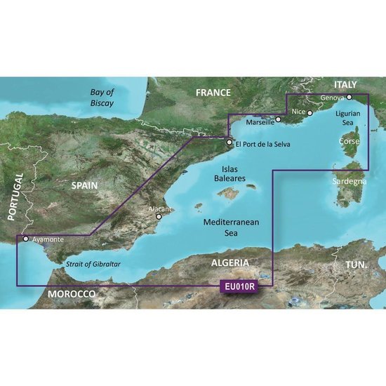 Garmin BlueChart G3 Vision - VEU010R: Spain Mediterranean Coast - 4Boats