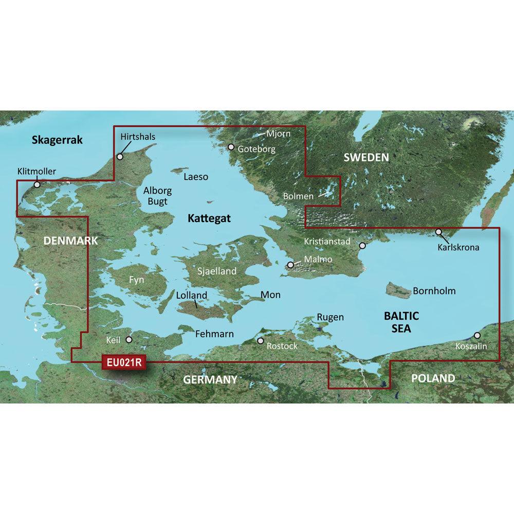 Garmin BlueChart G3 Vision - VEU021R: Denmark East & Sweden Southeast - 4Boats