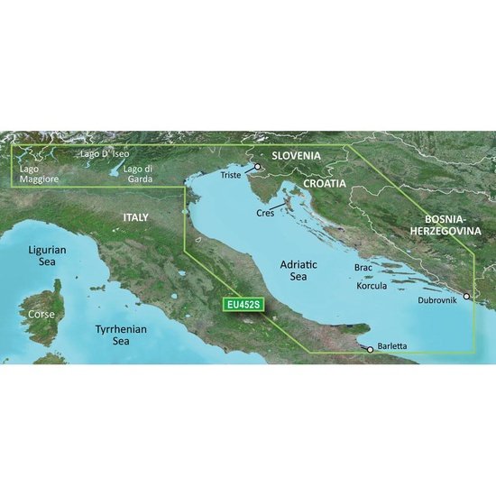 Garmin BlueChart G3 Vision - VEU452S: Adriatic Sea North Coast - 4Boats