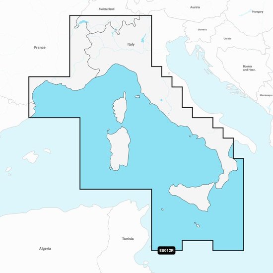 Garmin Navionics+ Chart: EU012R - Mediterranean Sea Cen. & West - 4Boats