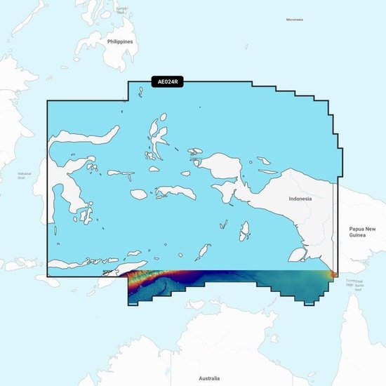 Garmin Navionics Vision+ Chart: AE024R - Central W Papua & E Sulawesi - 4Boats