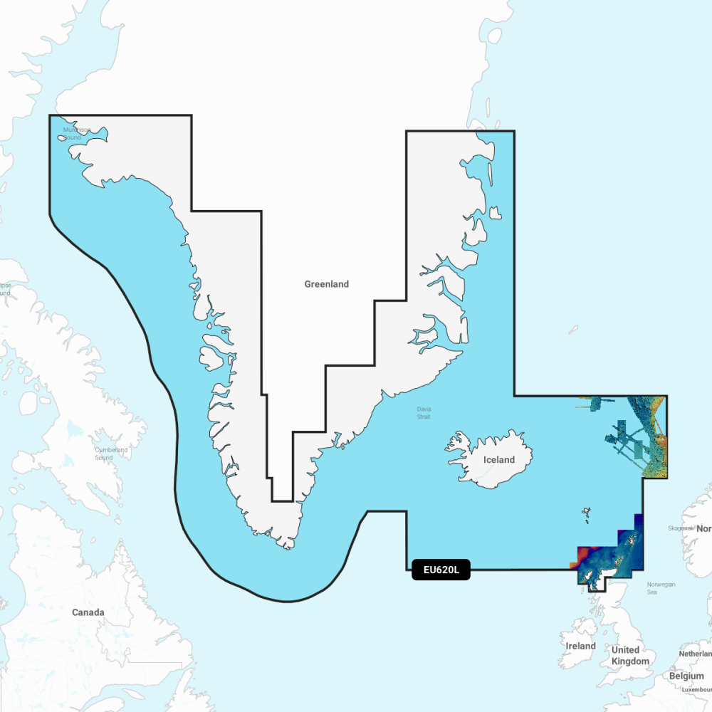 Garmin Navionics Vision+ Chart: EU620L - Greenland & Iceland - 4Boats