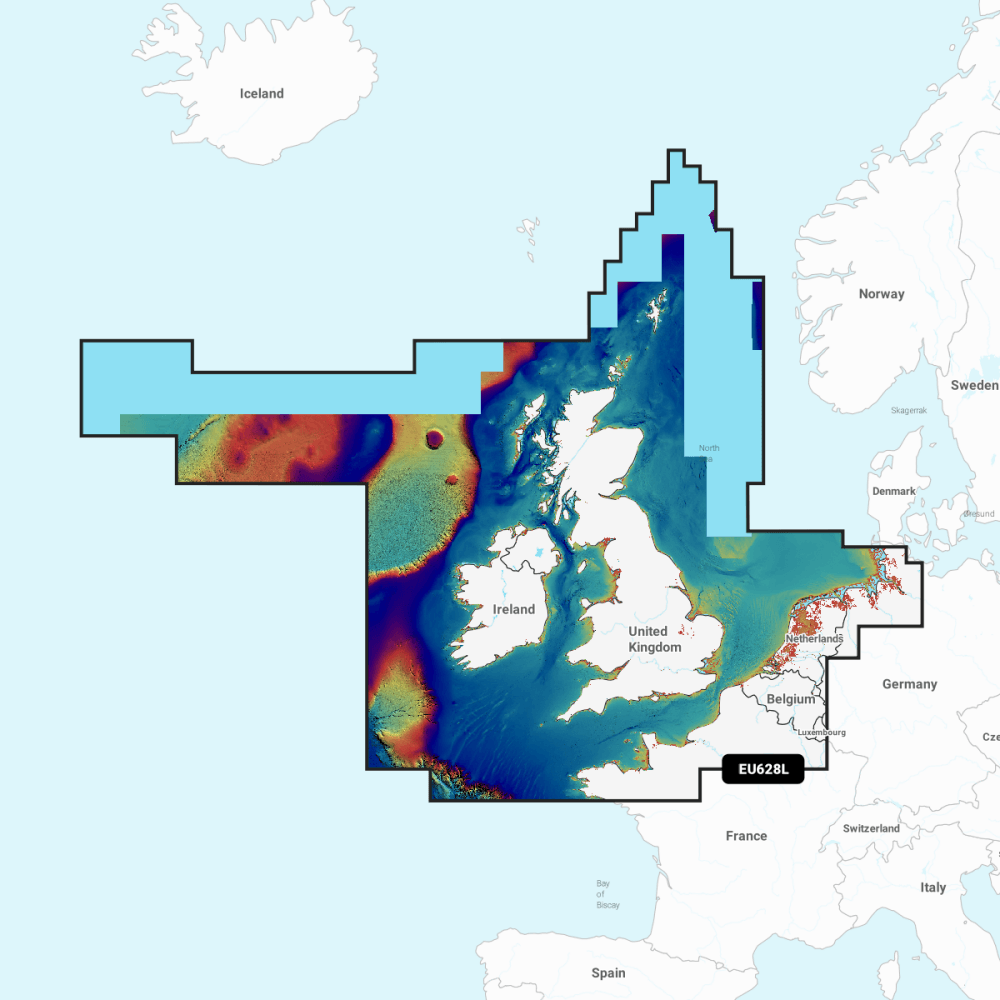 Garmin Navionics Vision+ Chart: EU628L - U.K. Ireland & Holland - 4Boats