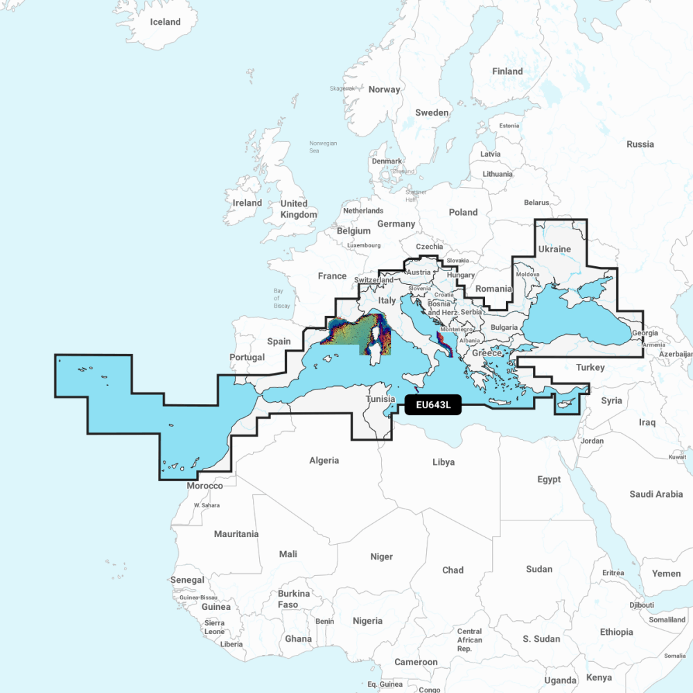 Garmin Navionics Vision+ Chart: EU643L - Mediterranean & Black Sea - 4Boats