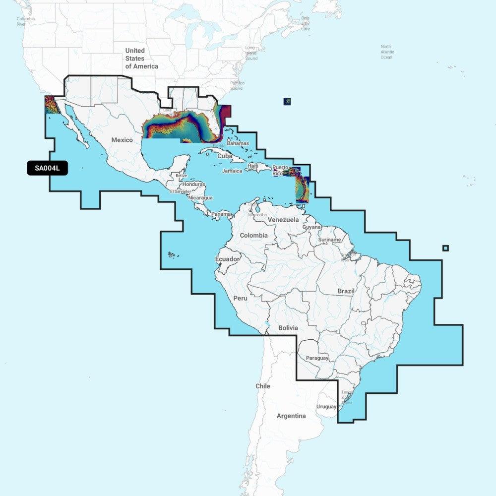 Garmin Navionics Vision+ Chart: SA004L - Mexico Caribbean to Brazil - 4Boats