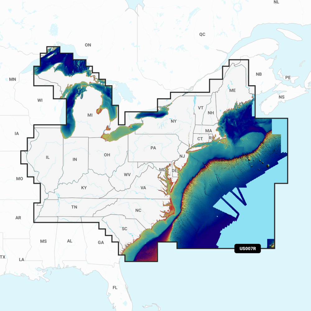 Garmin Navionics Vision+ Chart: US007R - U.S. East - 4Boats