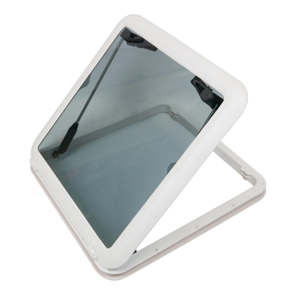 Grey Tinted Glass Opening Hatch 615x615mm Low Profile Marine Boat Cara ...