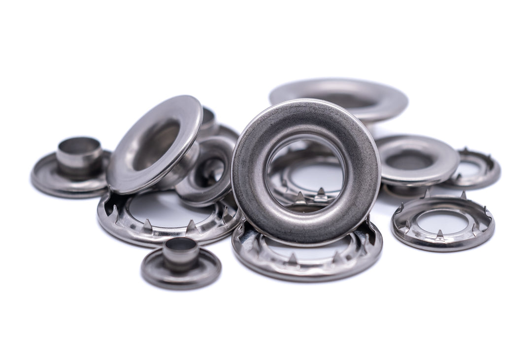 Grommets eyelets marine grade stainless steel rolled rim heavy duty 7mm - 16mm - 4Boats