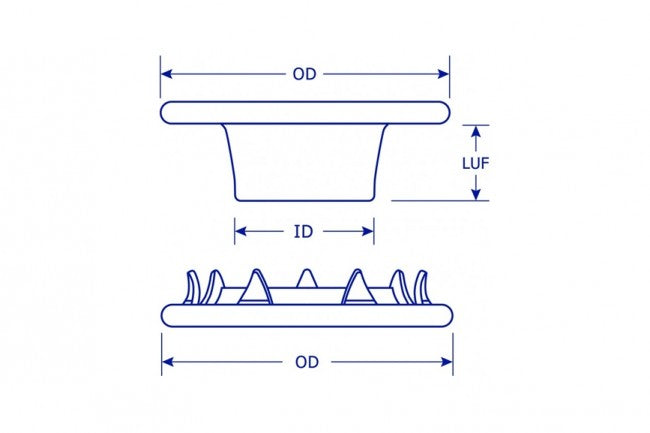 Grommets eyelets marine grade stainless steel rolled rim heavy duty 7mm - 16mm - 4Boats