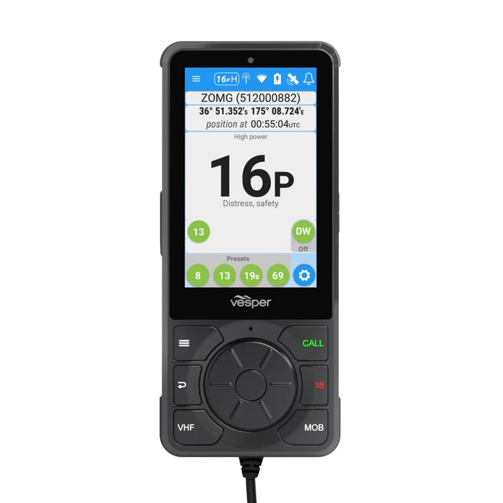 Vesper Cortex Cortex Cortex H1 Wired Handset with Bulkhead Co | 4Boats