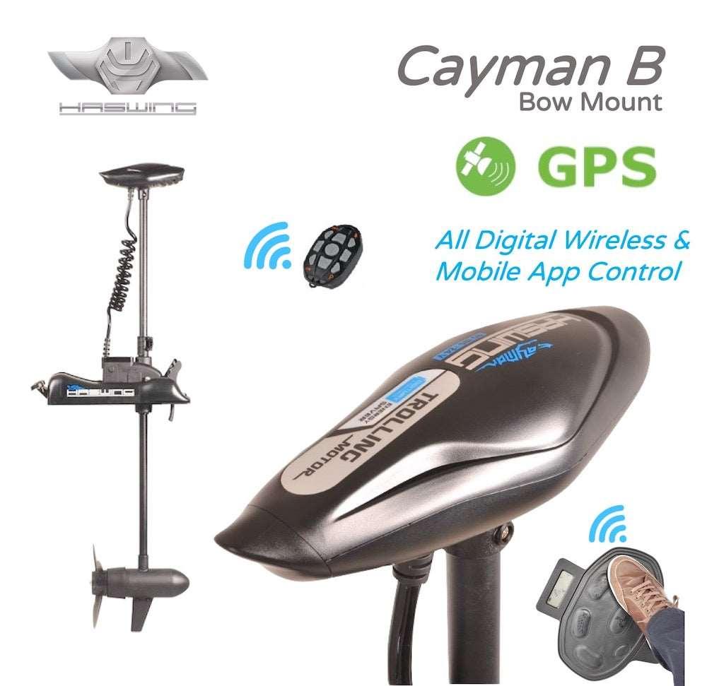 HASWING Cayman B /GPS, Bow Mount Electric Outboard Trolling Motor - 4Boats