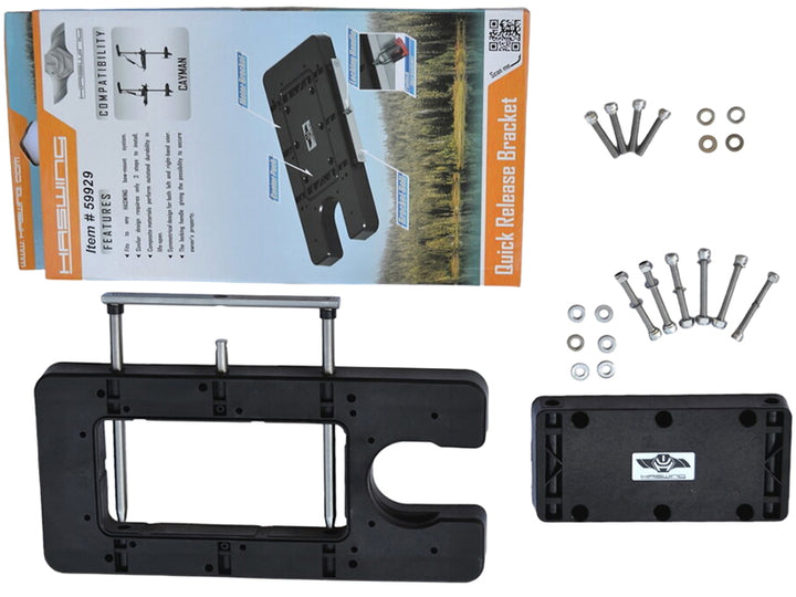 Quick Release Bracket for Cayman B 80Lbs Electric Trolling Motor – Bow Mount | 4boats