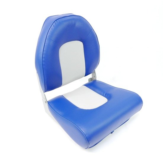 High Back Boat Seat – Grey/Blue Style - 4Boats