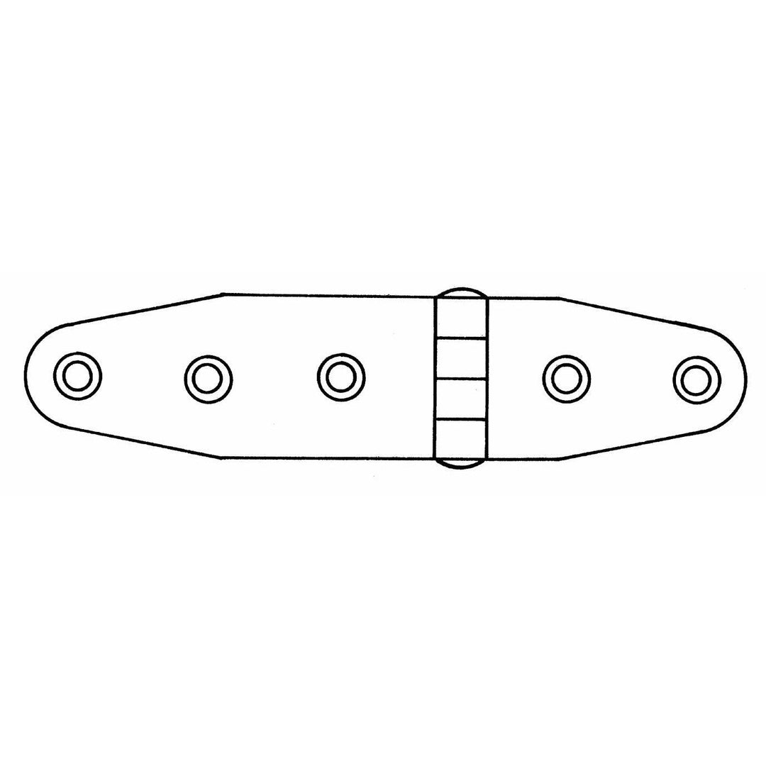 Hinge 2MM 101X27,5MM - 4Boats