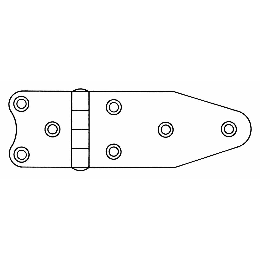 Hinge Rvs 75X40X2MM - 4Boats