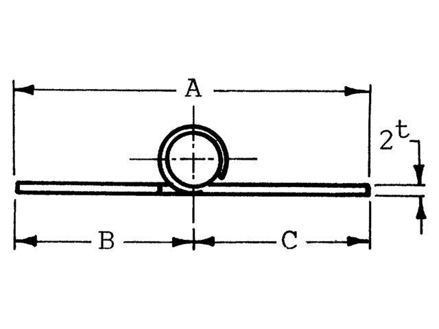 Hinges High Polished - Thickness 2mm. - 4Boats