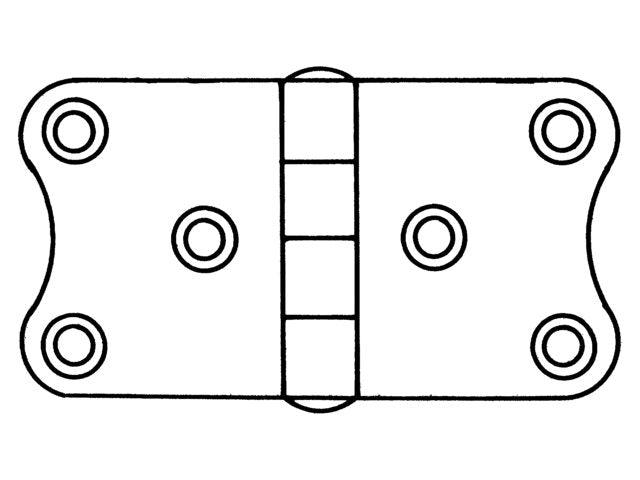 Hinges - Thickness 2mm - 4Boats