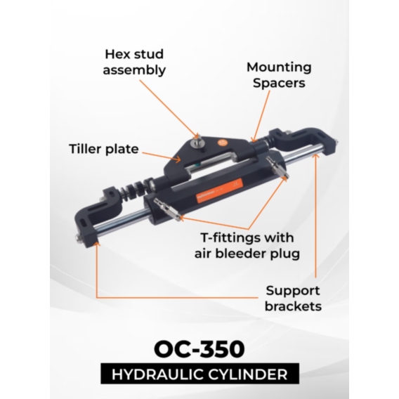 Multiflex Multisteer Hydraulic Steering Kit for Outboards up to 350 HP OH-350