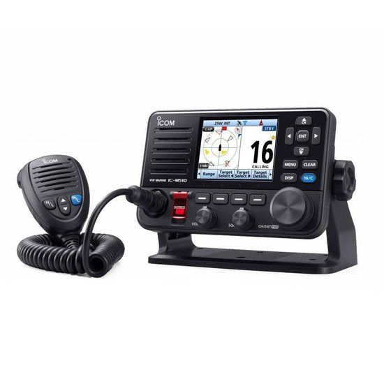 Icom IC-M510-AIS VHF DSC Radio with AIS Receiver & Smartphone Control - 4Boats