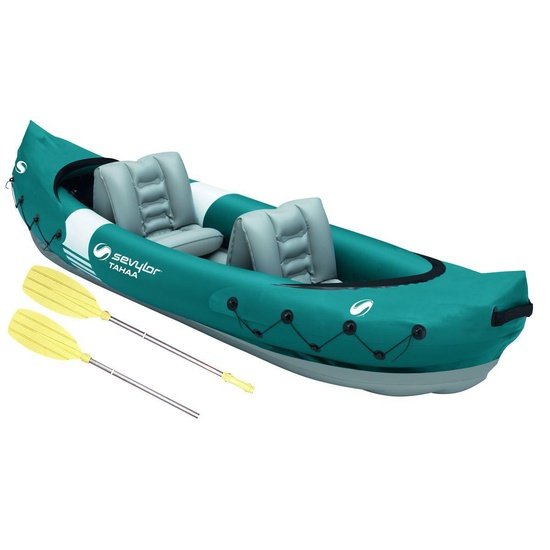 Inflatable Kayak Tahaa Sevylor Kit with Split Paddle - 4Boats