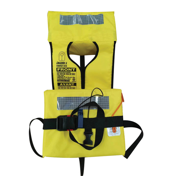 Lalizas Compact Folding Lifejacket SOLAS MED MER TC Marine Safety Vest Yellow